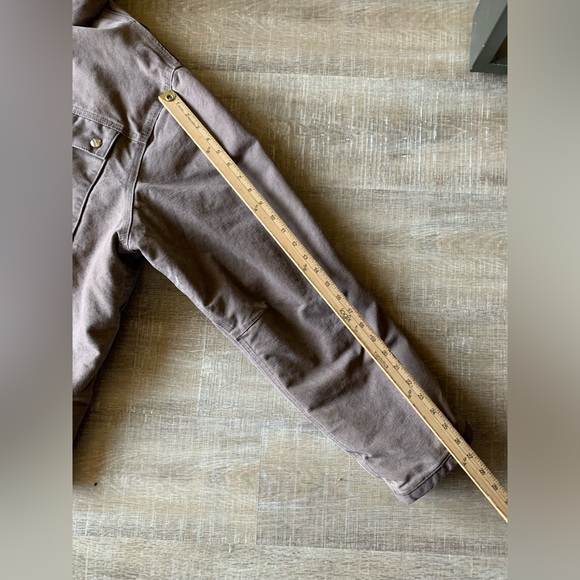 Carhartt men’s J284 FWD Brown Hooded Jacket Sherpa Lined XXL Snap Button - Picture 8 of 13